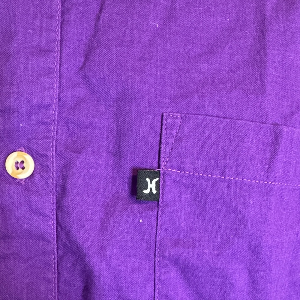 Hoosier Men's Purple Casual Button Down Shirt Size Medium - Picture 4 of 8